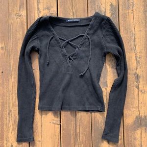 Brandy Melville black long sleeve top